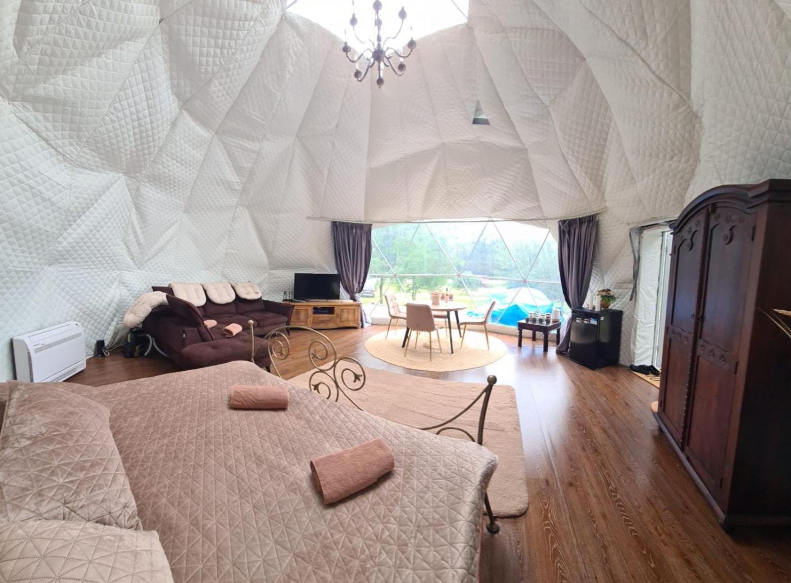 Hotel Glamping Pod Orlem Cedynia Esterno foto